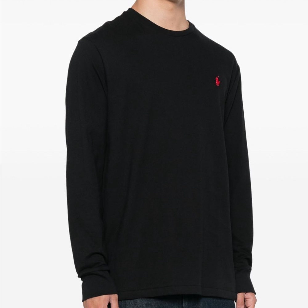 Polo Long Sleeve Black Shirt